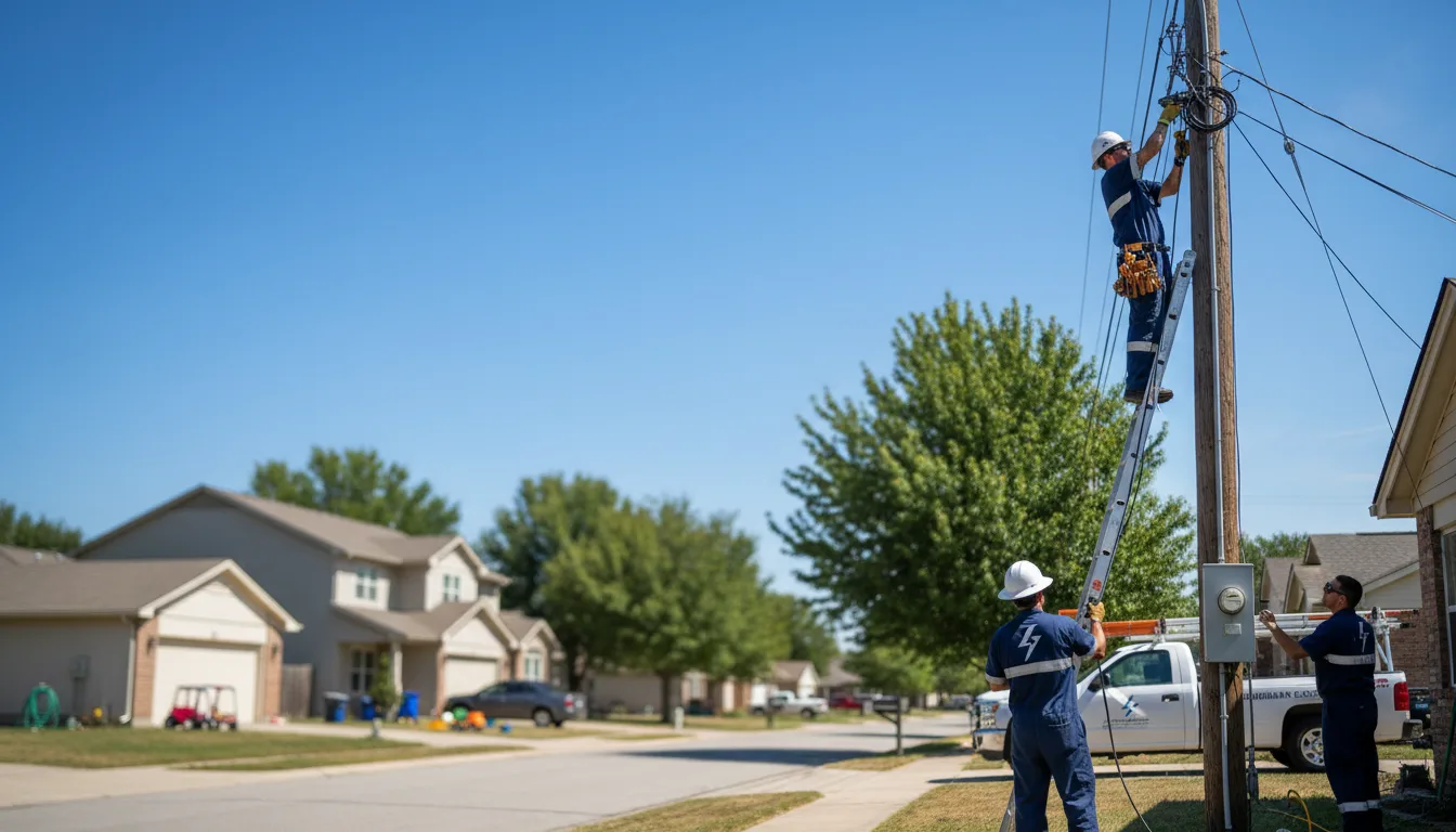 Residential electrician providing installation services in Posen, MI